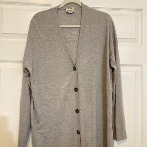Acne Studios “Cassy” Merino Wool Long Cardigan
